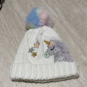 NWOT Children’s Place Toddler Unicorn Winter Hat *M (2T/3T)
